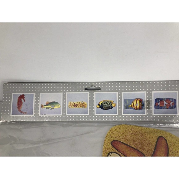 Tropical Fish Ocean Cut Outs Set 6 13-16" Birthday Party Classroom Decor Vintage - Picture 3 of 5